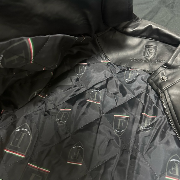 F Collections Faux Leather Jacket (Style W2821) - Brand New w/ Tags - Picture 5 of 8